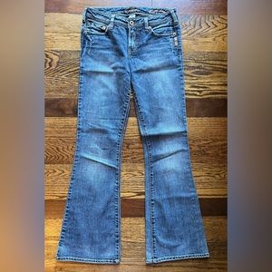 SILVER JEANS Mirage Bootcut Womens Tag Reads 26/33 Actual Measurement 27/32